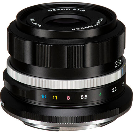 Voigtlander Nokton 23mm f/1.2 Objetivo Asférico Nikon Z APS-C 7" enfoque manual