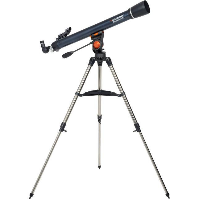 Celestron AstroMaster 70AZ telescopio refractor 70mm 900mm focal manual Alt-Az
