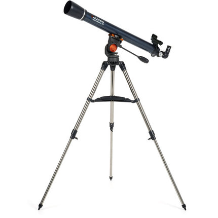 Celestron AstroMaster 70AZ telescopio refractor 70mm 900mm trípode acero filtro solar seguro
