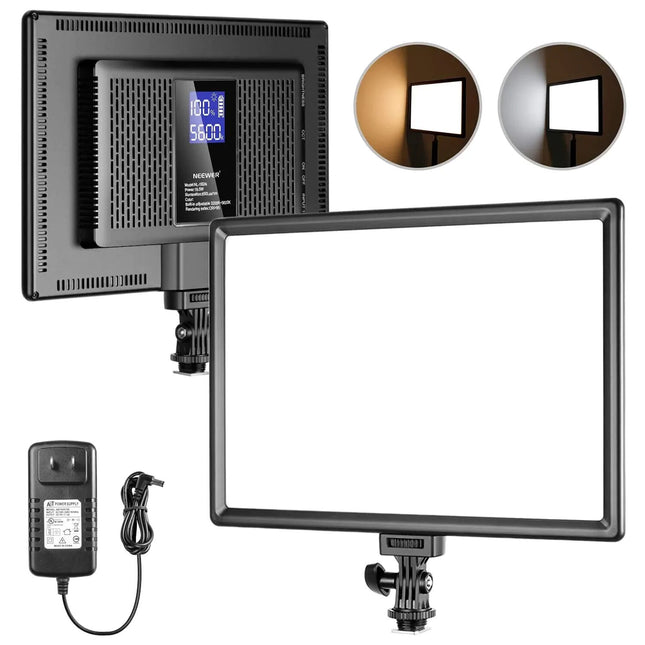 Neewer NL-192AI Panel LED Bicolor 650 Lux 3200-5600K 90 Min Batería