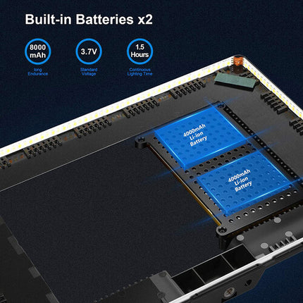 Neewer NL-192AI Panel LED Bicolor 650 Lux 3200-5600K 90 Min Batería