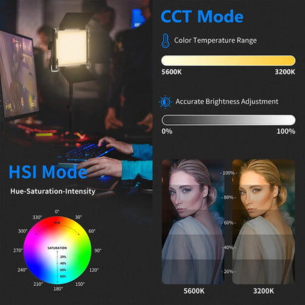 Neewer 660 Pro RGB Luz LED Profesional 3200-5600K CRI 97 Control App