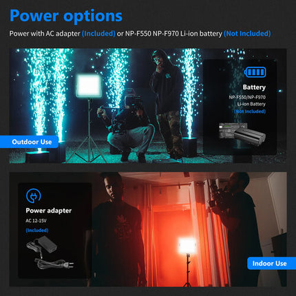 Neewer 660 Pro RGB Luz LED Profesional 3200-5600K CRI 97 Control App