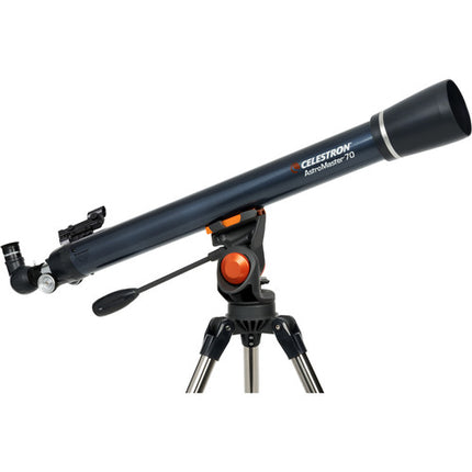Celestron AstroMaster 70AZ telescopio refractor 70mm 900mm trípode acero filtro solar seguro