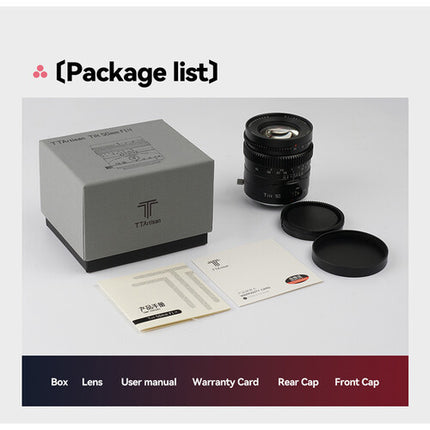 TTArtisan Tilt 50mm f1.4 Lente Prime de Longitud Normal Full Frame con Control de Enfoque manual y mecanismo tilt