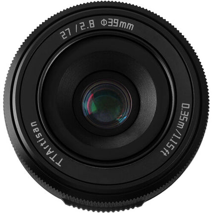 TTArtisan 27mm f/2.8 Objetivo para FUJIFILM X APS-C 13.8" distancia mínima