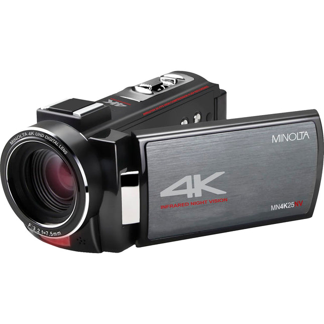 Minolta MN4K25NV Cámara UHD 4K Visión Nocturna 13MP 35' IR Negra