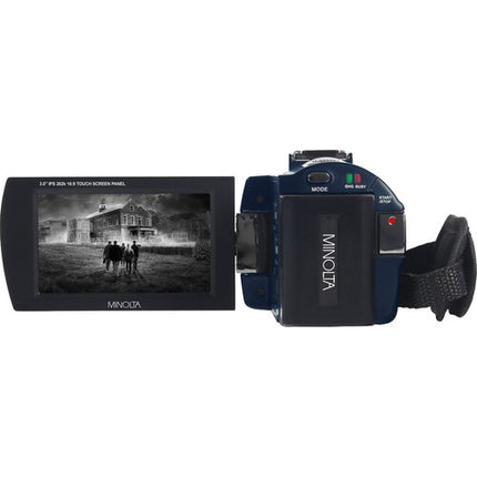 Minolta MN4K25NV Videocámara UHD 4K Visión Nocturna Azul 13MP 35' IR 32GB