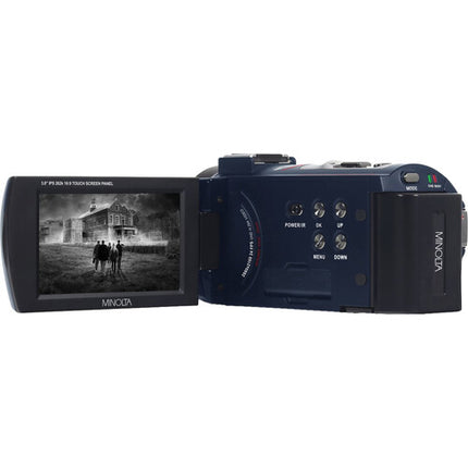 Minolta MN4K25NV Videocámara UHD 4K Visión Nocturna Azul 13MP 35' IR 32GB