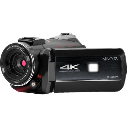 Minolta MN4K40NV Cámara UHD 4K Visión Nocturna 13MP 16x Zoom Negro