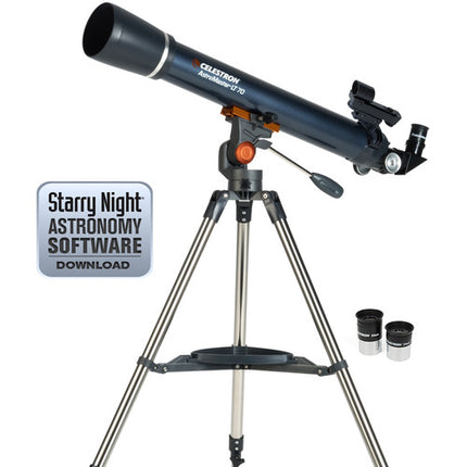 Celestron AstroMaster LT 70AZ Telescopio Refractor 700mm Trípode Acero