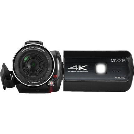 Minolta MN4K40NV Cámara UHD 4K Visión Nocturna 13MP 16x Zoom Negro