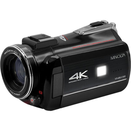 Minolta MN4K40NV Cámara UHD 4K Visión Nocturna 13MP 16x Zoom Negro