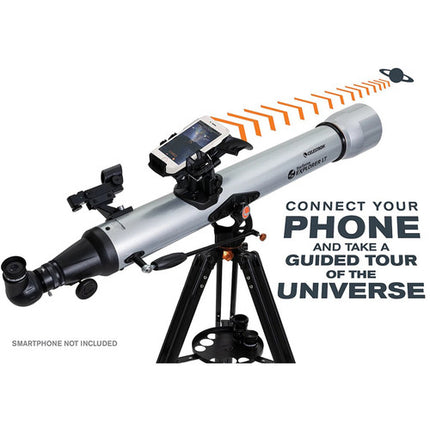 Celestron StarSense Explorer LT 80AZ Telescopio Refractor 80mm f/11 con Filtro Solar EclipSmart