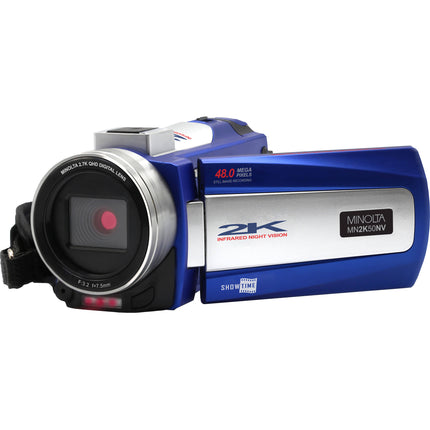 Minolta MN2K50NV Cámara Video 2.7K 48MP Visión Nocturna Azul 32GB