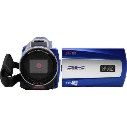 Minolta MN2K50NV Cámara Video 2.7K 48MP Visión Nocturna Azul 32GB