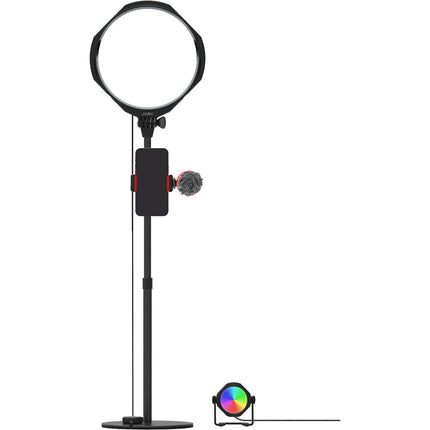 JOBY Beamo Studio Creator Kit Kit de Iluminación LED 650 Lux Soporte y Micrófono
