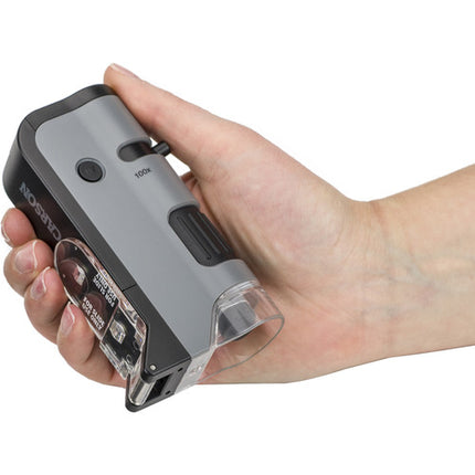 Carson MicroFlip MP-250 Microscopio de Bolsillo 100-250x con Clip y 24 Preparados