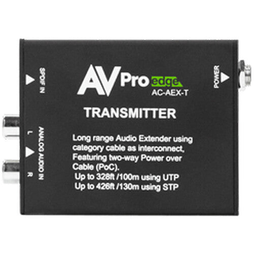 AVPro Edge Transmisor Extensor de Audio Sin Compresión 328 pies LPCM Dolby Digital DTS 5.1