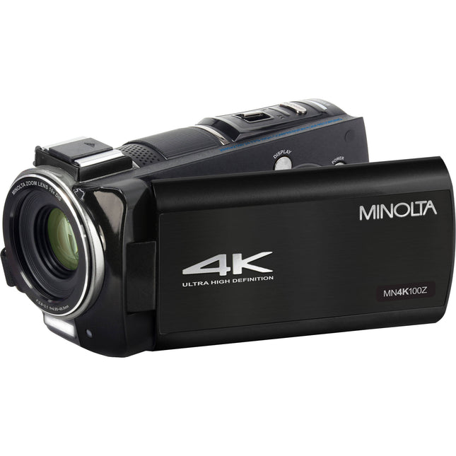 Minolta MN4K100Z Videocámara UHD 4K 10x Zoom 28MP Pantalla 3