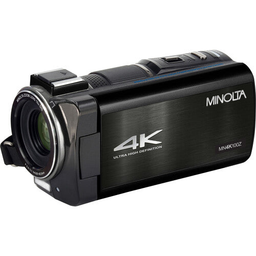 Minolta MN4K100Z Videocámara UHD 4K 10x Zoom 28MP Pantalla 3