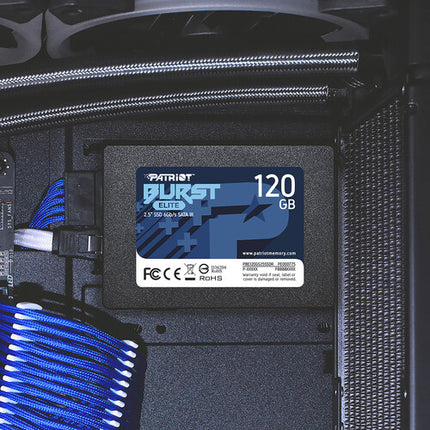 Patriot 120GB Burst Elite SSD Interno SATA III 2.5 450MB/s lectura 320MB/s escritura