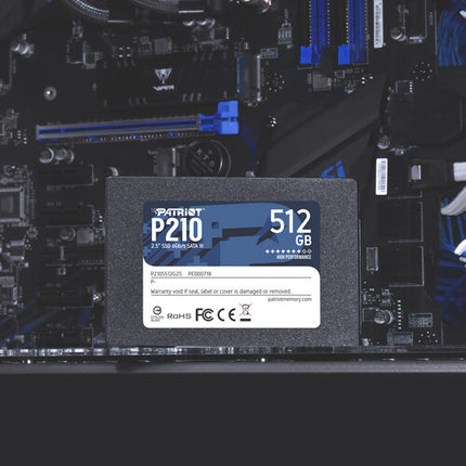 Patriot 512GB P210 SSD SATA III 2.5" 520MB/s Lectura 430MB/s Escritura