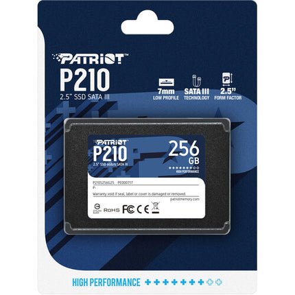 Patriot P210 SSD 256GB SATA III 2.5" Velocidad Lectura 520MB/s