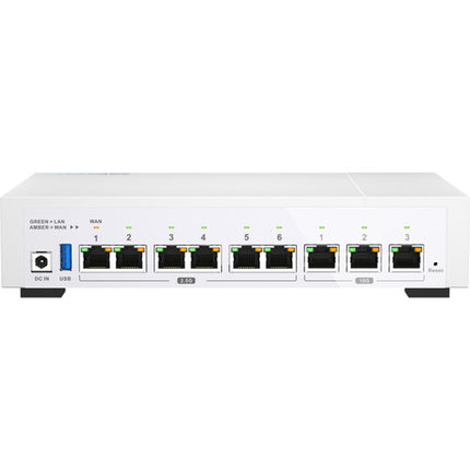 QNAP QHora-322 Router SD-WAN 9 Puertos 3x10GbE 6x2.5GbE 4GB RAM