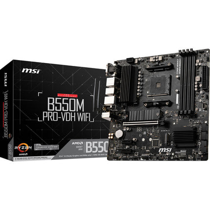 MSI B550M PRO-VDH WIFI Placa Base Micro-ATX DDR4 Wi-Fi 5 SATA III M.2