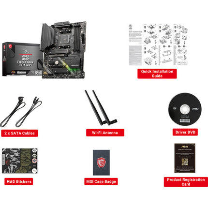 MSI MAG B550 TOMAHAWK MAX WIFI Placa base AM4 ATX DDR4-5100 MHz Wi-Fi 6E