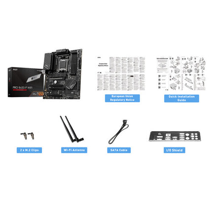 MSI PRO B650-P WIFI motherboard ATX DDR5 4 RAM slots Wi-Fi 6E USB-C 3.2 Gen 2