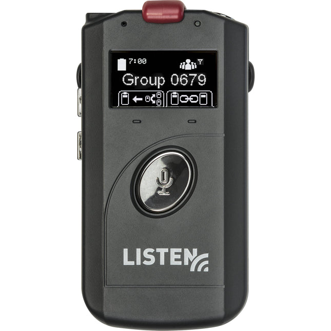 Listen Technologies LK-1 ListenTALK Transceptor para comunicación con altavoz y batería recargable