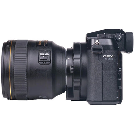 Fringer Adaptador de Montura Nikon F a FUJIFILM GFX con Soporte VR y Exif
