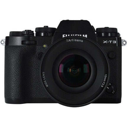 7Artisans 12mm f2.8 Mark II Objetivo APS-C X-Mount f2.8-f16 5.9" enfoque