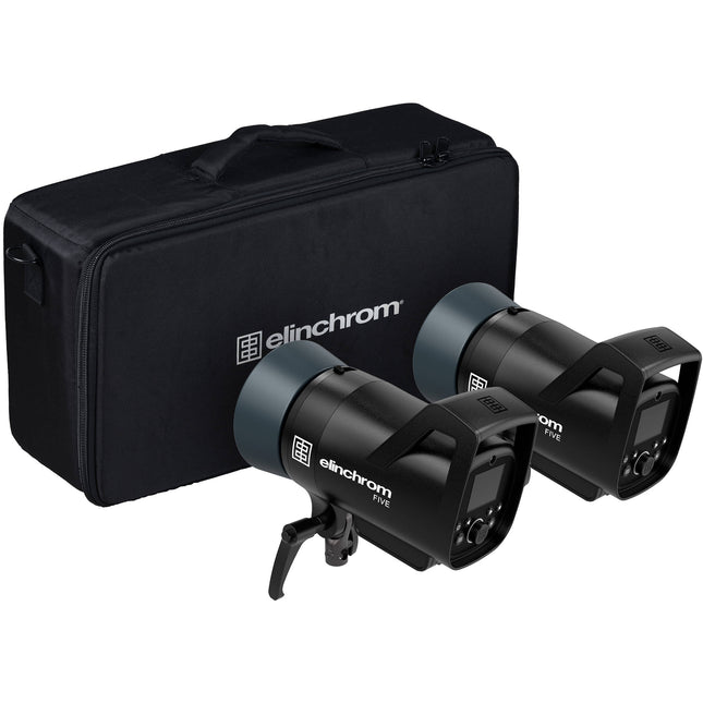 Elinchrom FIVE Kit Dual Monolight 522Ws 1.6s Reciclaje Reflectores