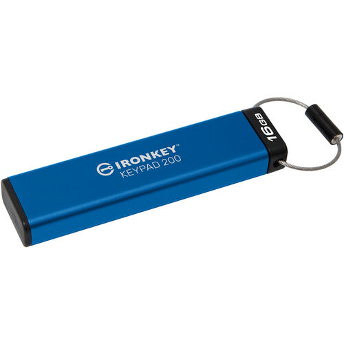 Kingston 16GB IronKey Keypad 200 Memoria USB-A 3.2 Gen 1 145 MB/s lectura 115 MB/s escritura