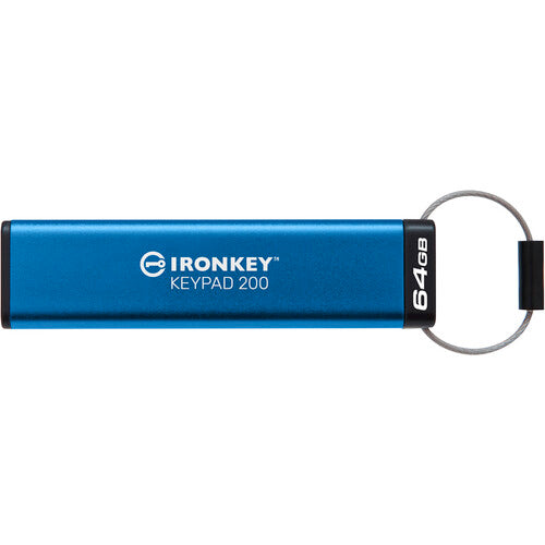 Kingston IronKey Keypad 200 USB-A 3.2 Gen 1 Pendrive 64GB 145MB/s lectura 115MB/s escritura