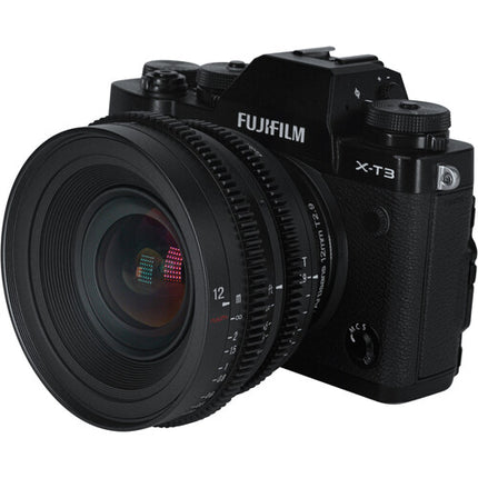 7Artisans 12mm T2.9 Vision Lente Cine Mount X Apertura T2.9 a T16 diámetro 89mm