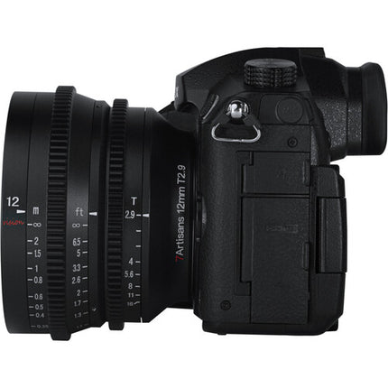 7Artisans 12mm T2.9 Lente Cine para Mirrorless Apertura T2.9 a T16