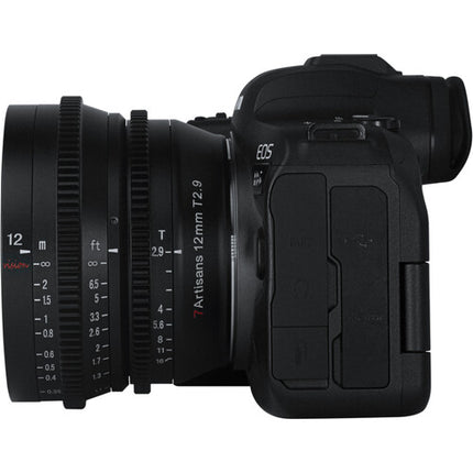7Artisans 12mm T2.9 Lente Cine para APS-C Montura RF 89mm diámetro