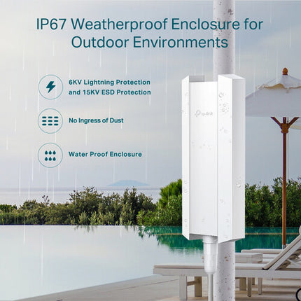 TP-Link EAP610-Outdoor AX1800 Punto de Acceso Wi-Fi 6 Dual Band 1775 Mb/s Exterior