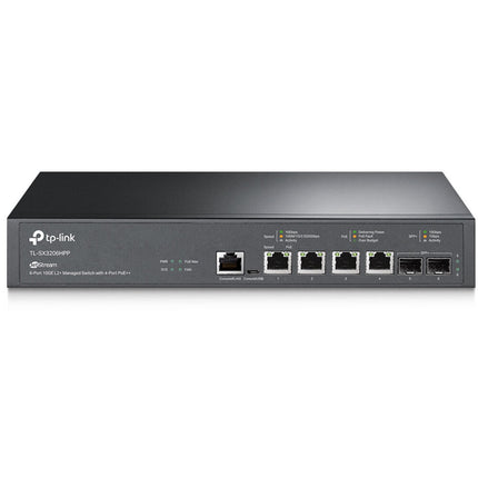 TP-Link JetStream TL-SX3206HPP Switch de red gestionado 4 Puertos PoE++ 10G SFP+ 200W Rackmount