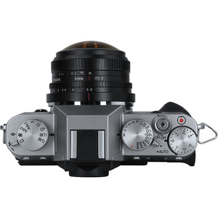 7Artisans 4mm f/2.8 Lente Fisheye Circular para FUJIFILM X APS-C 225° Surco