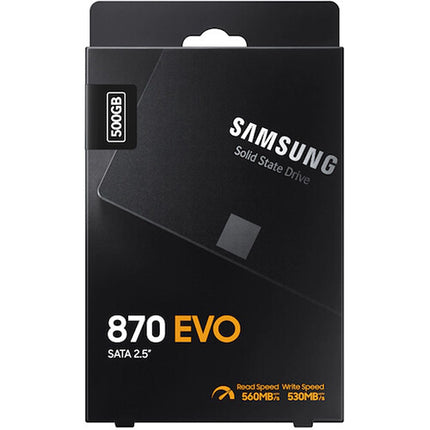 Samsung 500GB 870 EVO SSD Interno 2.5" SATA III 560MB/s Lectura 530MB/s Escritura