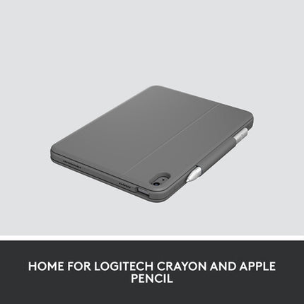 Logitech Rugged Folio Funda Teclado Protectora para iPad 11 y 10.9 pulgadas resistente y con soporte integrado
