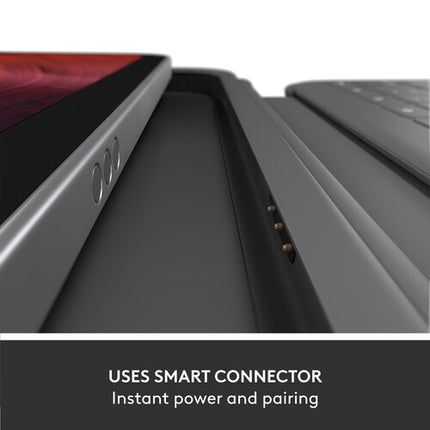 Logitech Rugged Folio Funda Teclado Protectora para iPad 11 y 10.9 pulgadas resistente y con soporte integrado