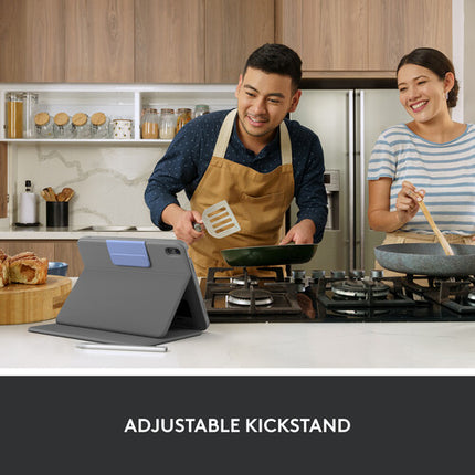 Logitech Rugged Folio Funda Teclado Protectora para iPad 11 y 10.9 pulgadas resistente y con soporte integrado