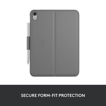 Logitech Slim Folio Funda Teclado Bluetooth para iPad 11 y 10.9 Pulgadas Oxford Gray