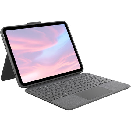 Logitech Combo Touch funda teclado retroiluminado para iPad 11" A16 y 10.9" 10ª gen con teclado táctil y almacenamiento para Apple Pencil